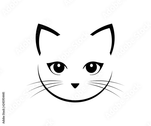 Cute cat face.