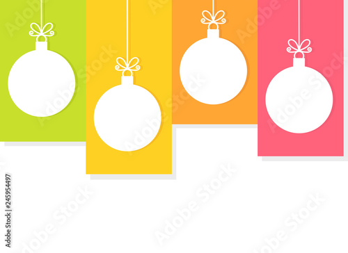 Christmas hanging baubles ornaments.