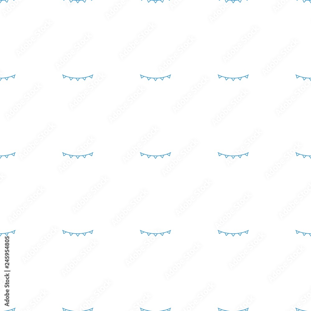 party flag icon pattern seamless white background