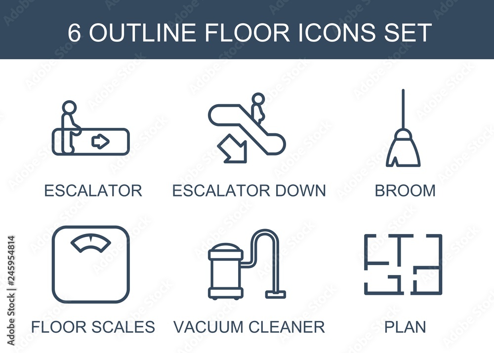 6 floor icons 6 floor icons