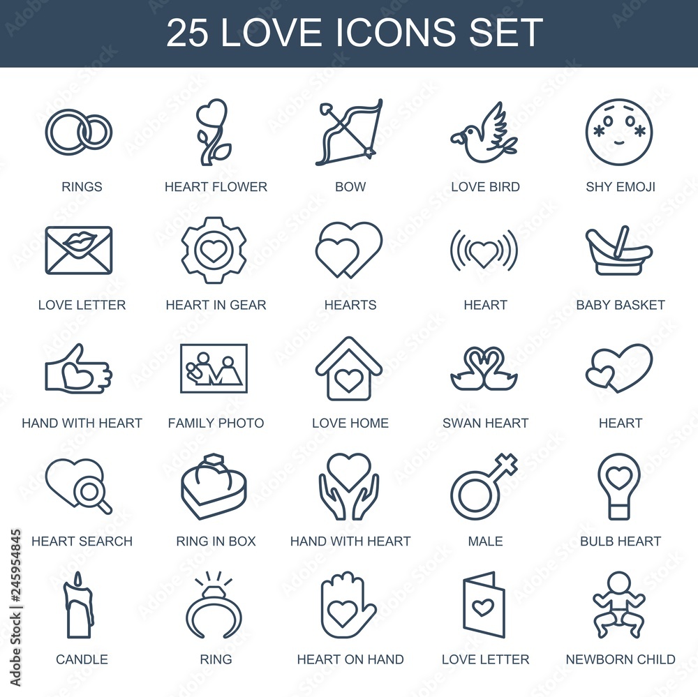 25 love icons 25 love icons