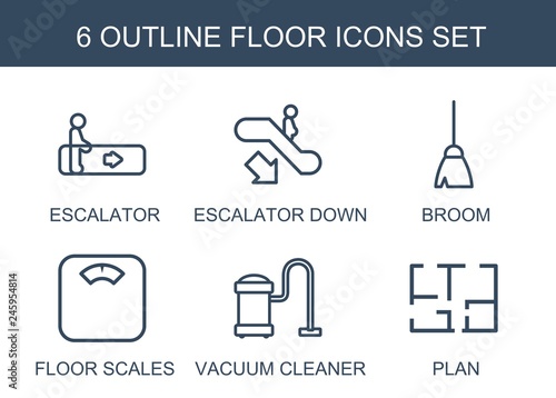 6 floor icons