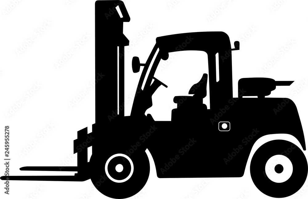 Naklejka premium CHARIOT ELEVATEUR