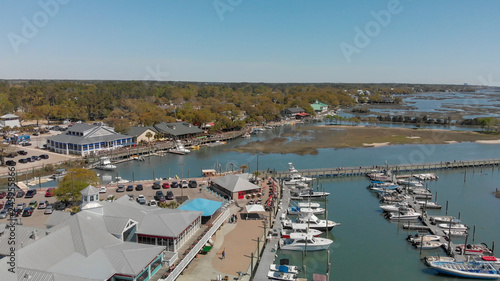 Georgetown aerial view in spring season, South Carolina