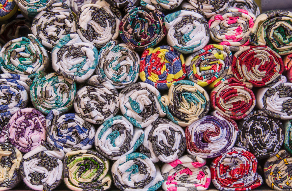 Rolls of fabric and textiles Rolls of fabric and textiles