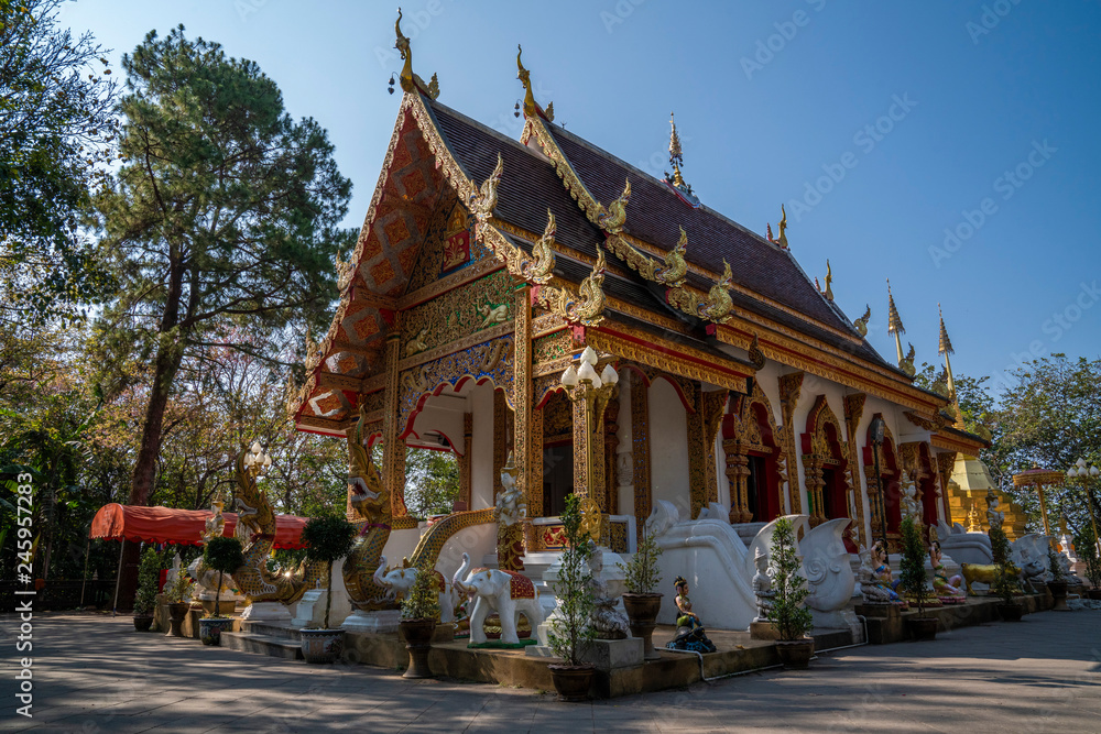 Traditional Buddhist temple in thailand