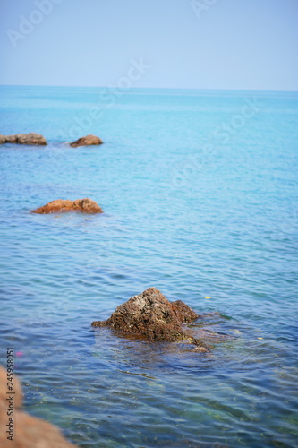 Sea rock. Rocks In the sea Image. Sea and rocks, Typical seascape