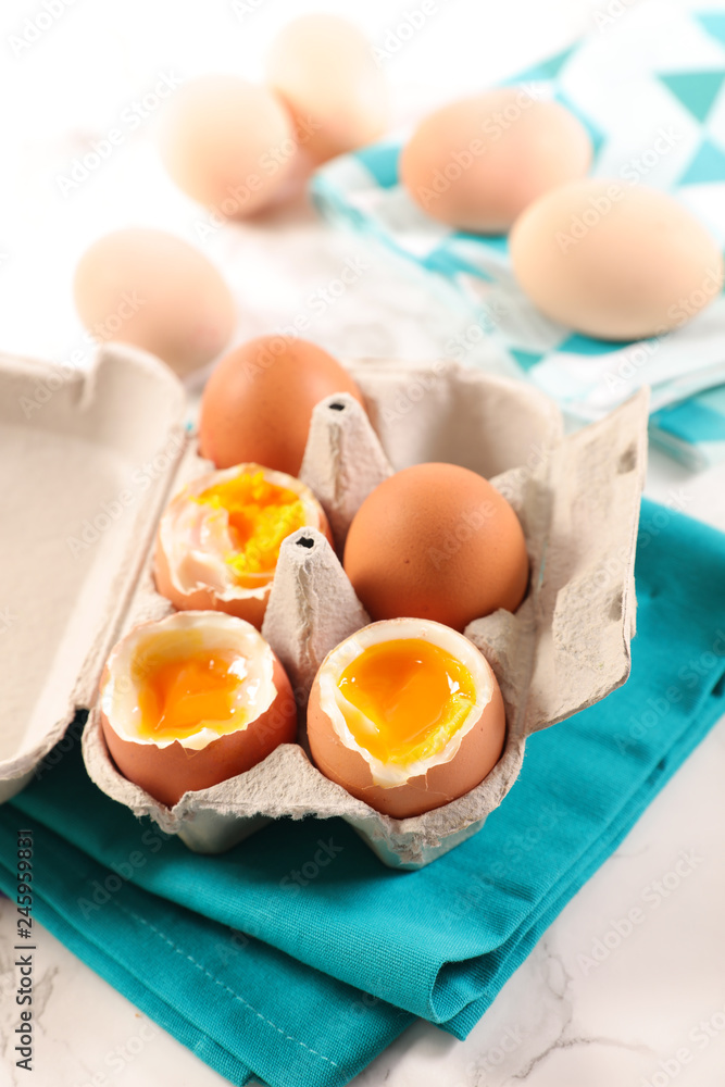 boiled egg in box boiled egg in box