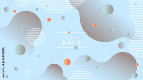 Colorful geometric flow background with trendy gradient colors