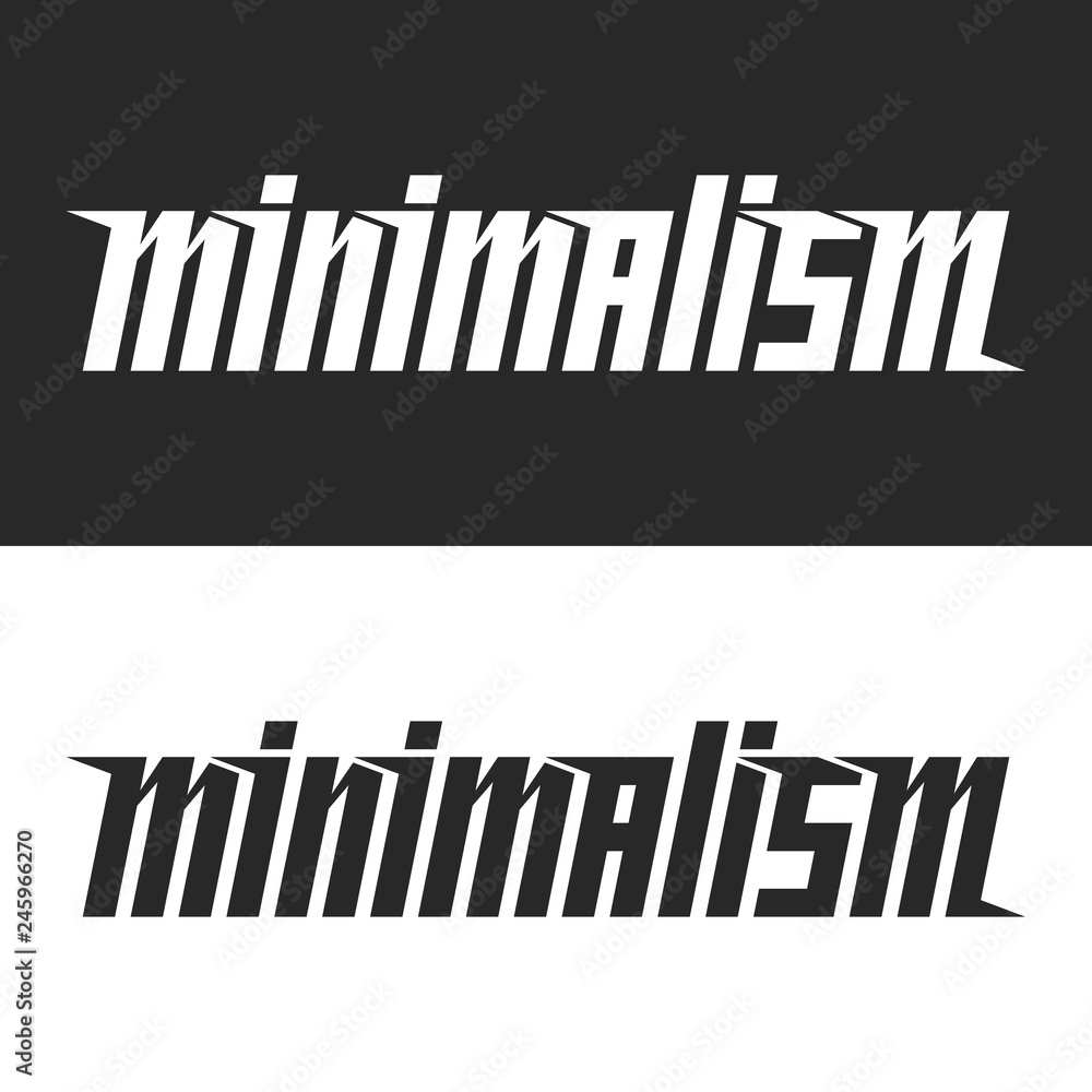 Word minimalism lettering hipster inscription print t-shirt design element