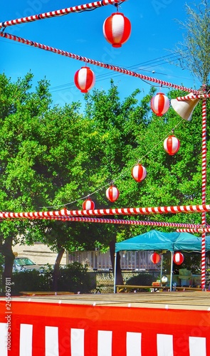 Japanese Lanterns in festival