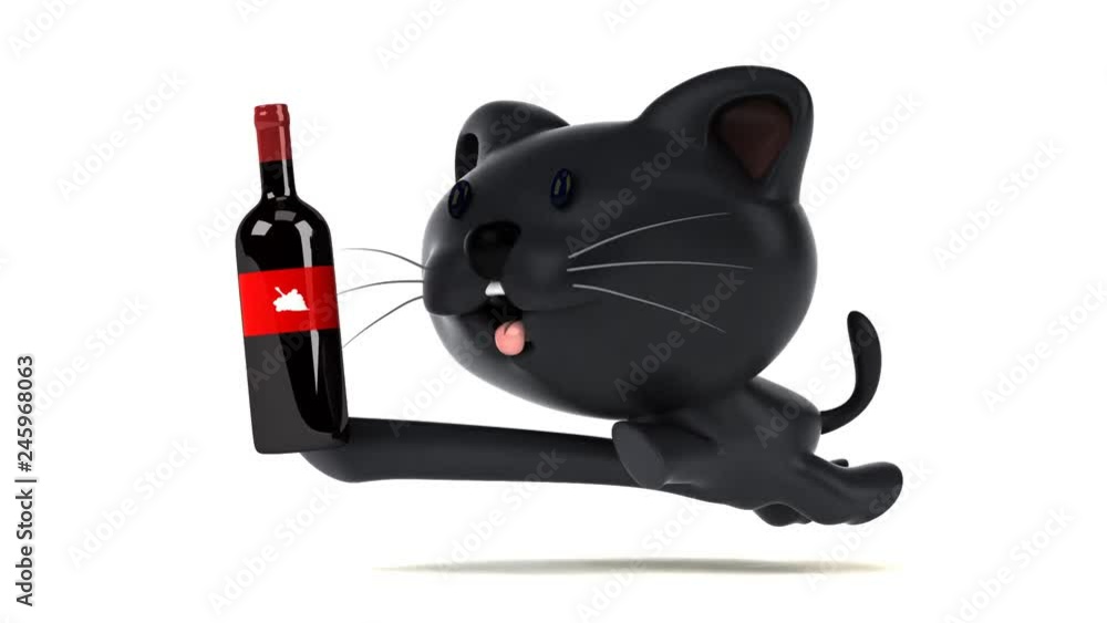 Fun cat running - 3D Animation Fun cat running - 3D Animation