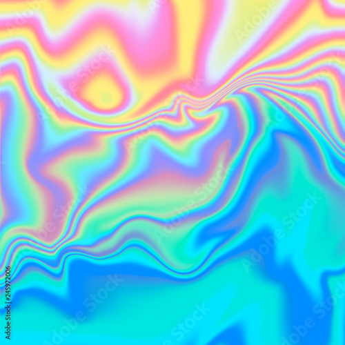 Holographic iridescent abstract background. It can be used for posters, cards, flyers, brochures, magazines and any kind of cover