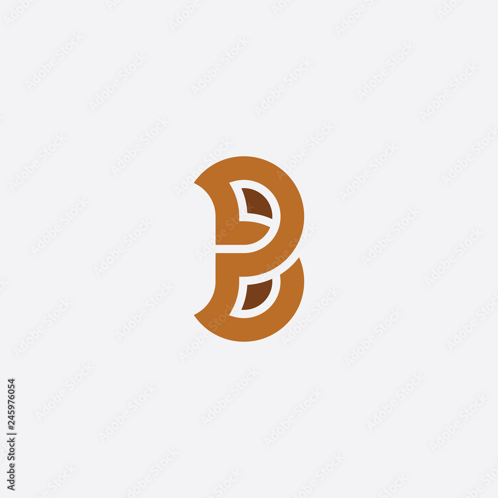geometric b logo letter symbol vector geometric b logo letter symbol vector
