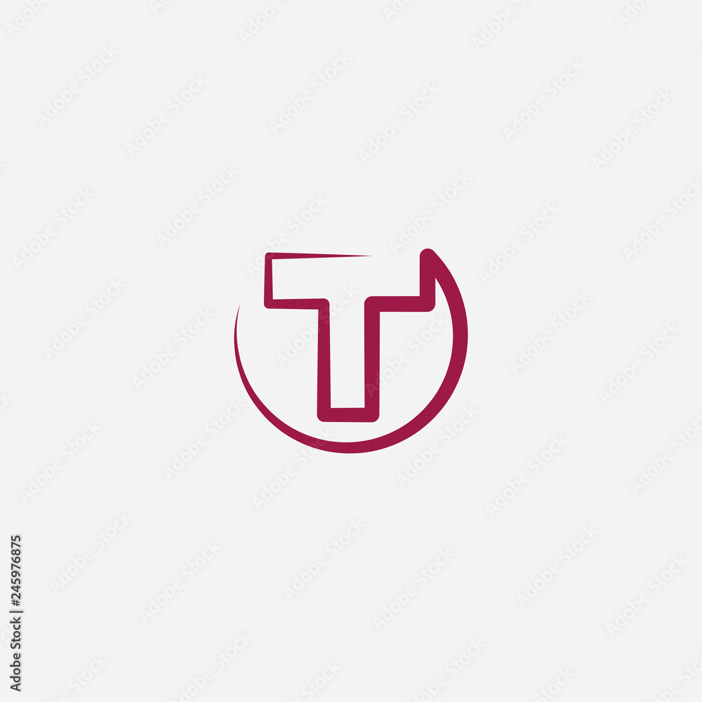 letter t purple logo icon vector sign letter t purple logo icon vector sign