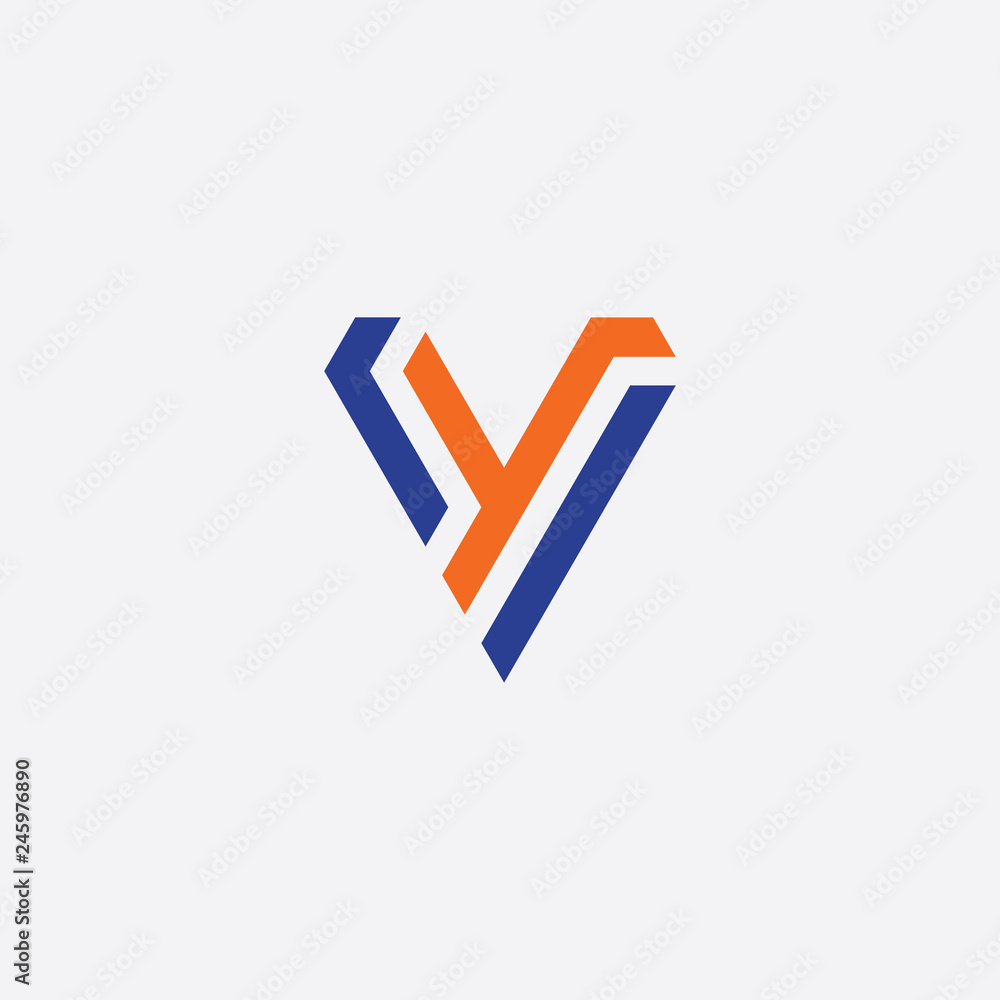 letter v and y vy logo element symbol vector letter v and y vy logo element symbol vector
