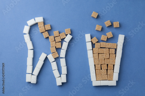 soda water destroys teeth. The concept of oral health.