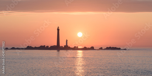 France, Brittany, Department Finistere, Ile Vierge, Lighthouses