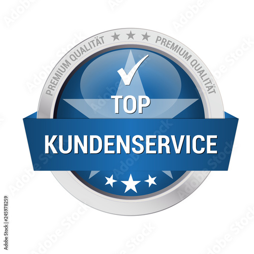 blaues Gütesiegel für Top Kundenservice