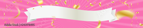 pinker Partybanner