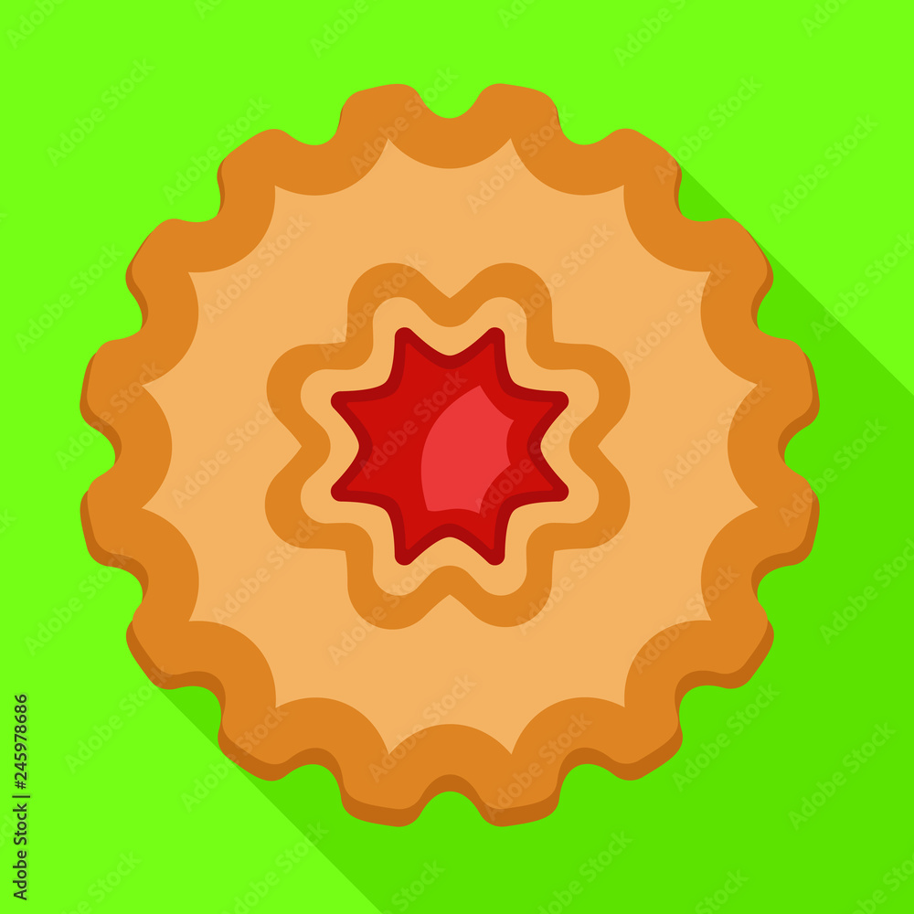Jelly star biscuit icon. Flat illustration of jelly star biscuit vector icon for web design Jelly star biscuit icon. Flat illustration of jelly star biscuit vector icon for web design