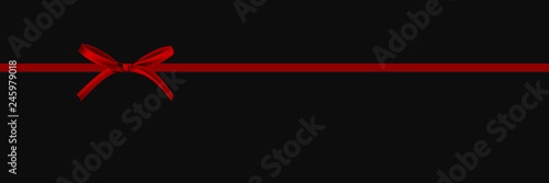 rote Schleife Banner Geschenkkarte