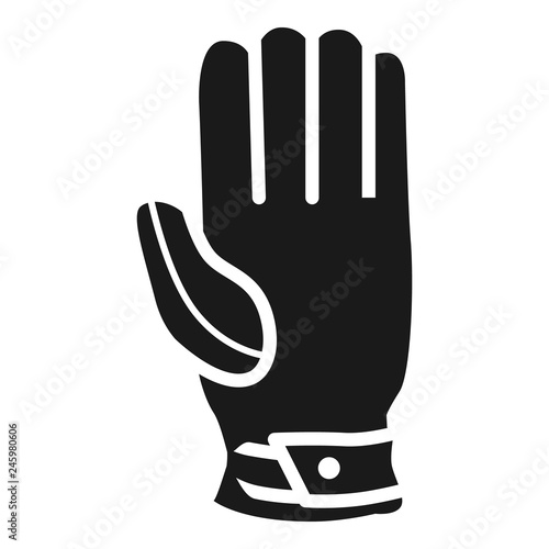 Cricket glove icon. Simple illustration of cricket glove vector icon for web design isolated on white background