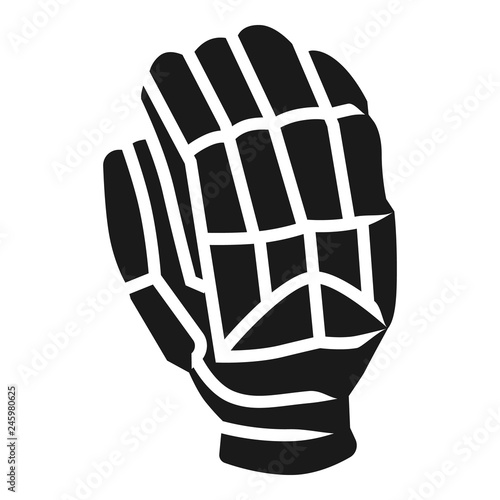 Right cricket glove icon. Simple illustration of right cricket glove vector icon for web design isolated on white background