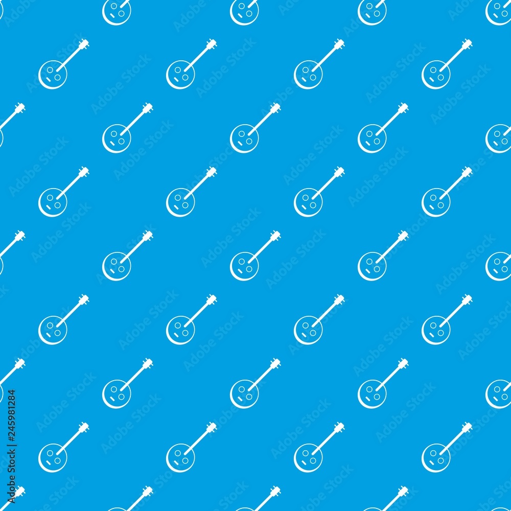 African guitar pattern vector seamless blue repeat for any use African guitar pattern vector seamless blue repeat for any use