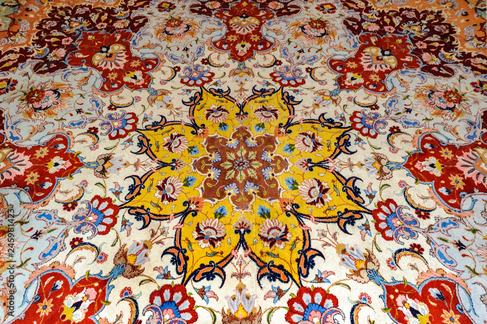 Particolare in tappeto moschea Abu Dhabi