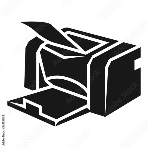 Home printer icon. Simple illustration of home printer vector icon for web design isolated on white background