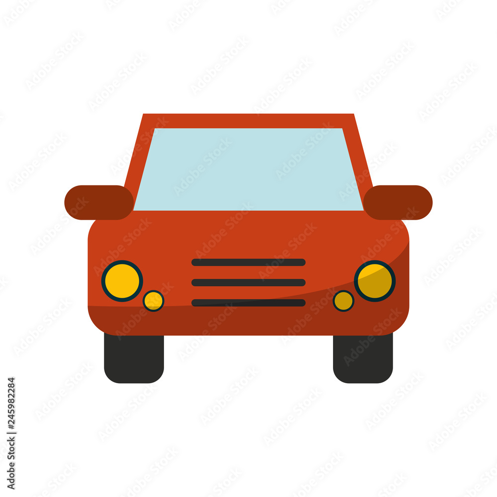 Obraz premium car vehicle frontview isolated