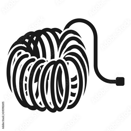 Air hose icon. Simple illustration of air hose vector icon for web design isolated on white background