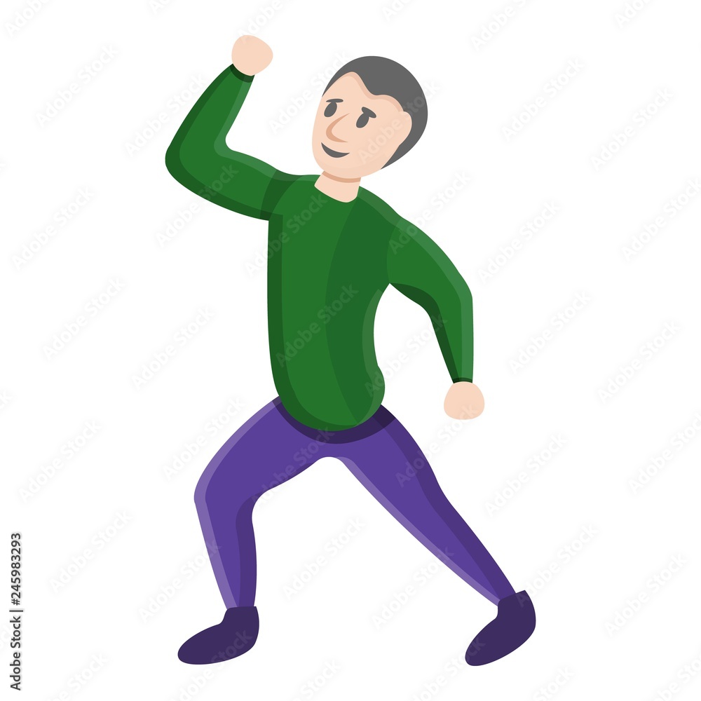 Fototapeta premium Man brake dance move icon. Cartoon of man brake dance move vector icon for web design isolated on white background