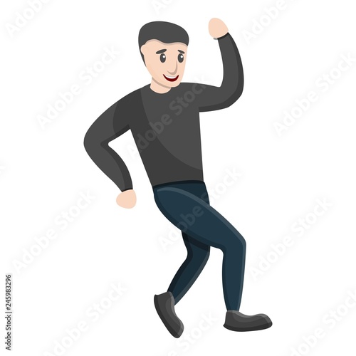 Leg move break dance icon. Cartoon of leg move break dance vector icon for web design isolated on white background