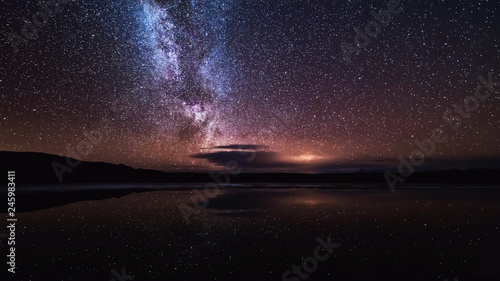 milky way at darknight