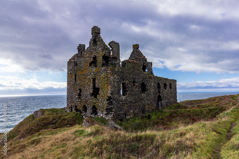 Dunskey Castle near Portpatrick, Scotland, United Kindom