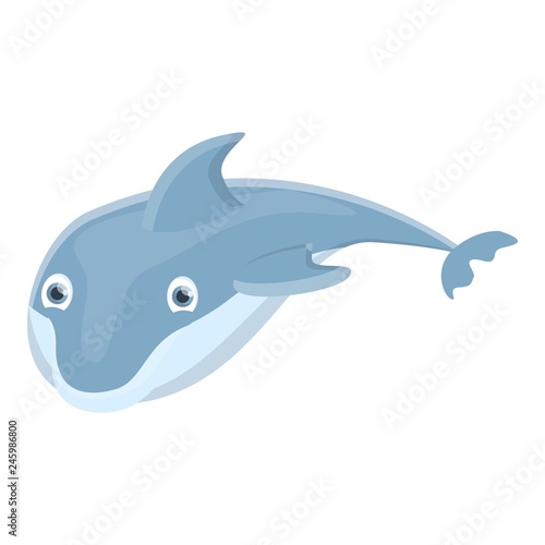 Mammal dolphin icon. Cartoon of mammal dolphin vector icon for web design isolated on white background