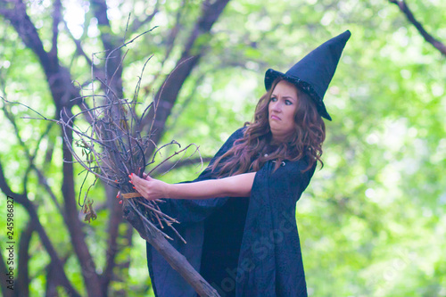Halloween. The witch is funny