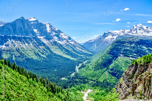 Beautiful views of Glacier National Park in Montana