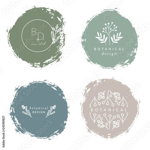 Botanical Design Logo Templates