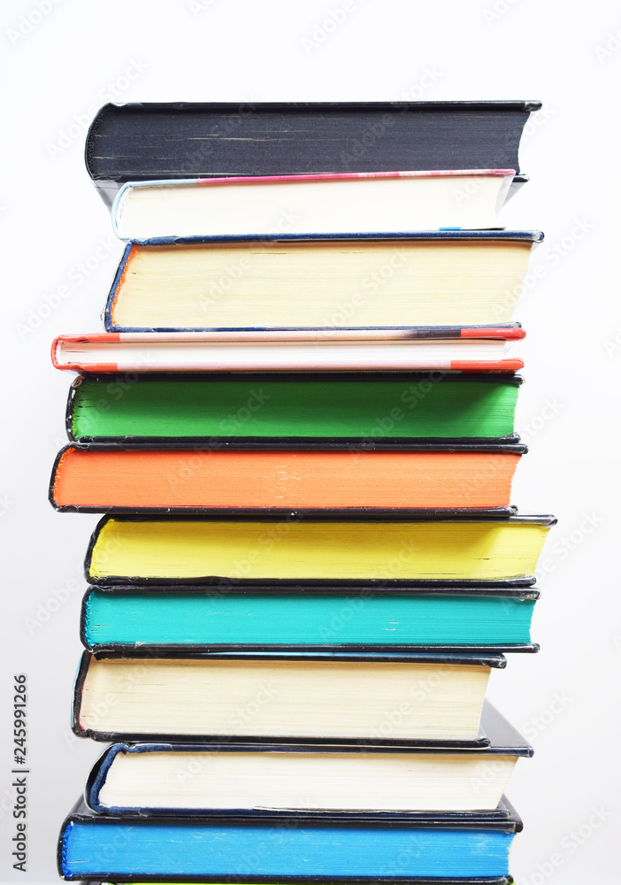 Pile of books isolated on white background Pile of books isolated on white background
