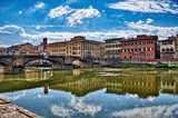 Bridge Over The Arno River In Florence