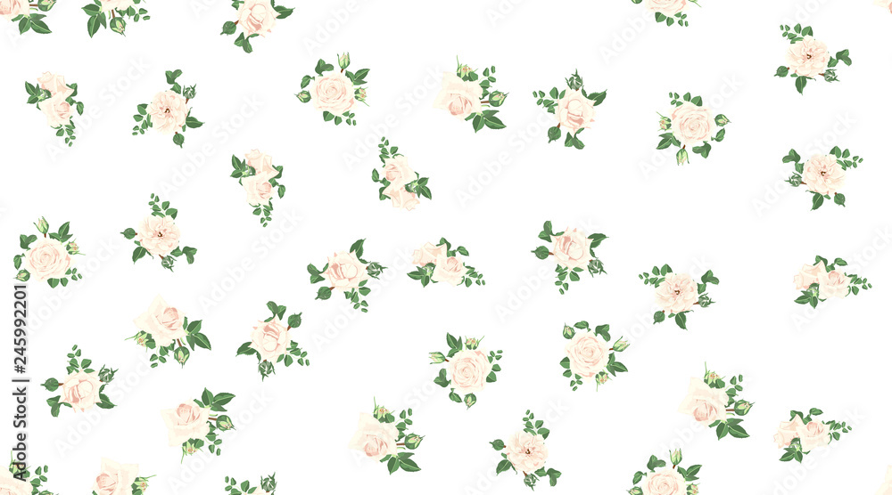 Obraz premium Floral Pattern for Wedding Card.