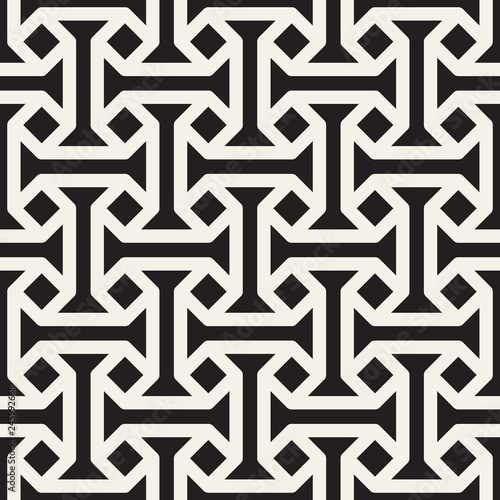 Vector seamless intersecting lies pattern. Modern stylish abstract texture. Repeating geometric tiles.