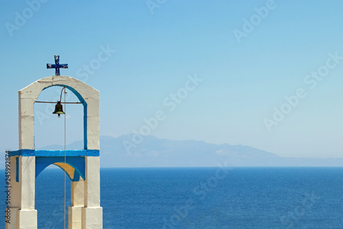greek church and a wonderful blue sky on Kos island