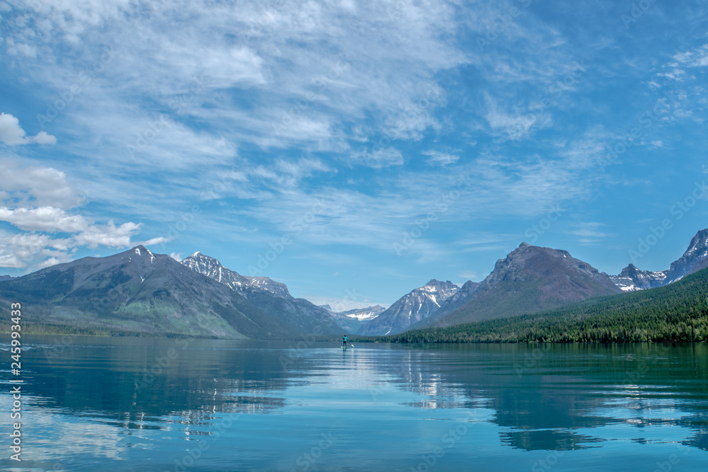 Lake Mcdonald at Glacier National Park in Montana Lake Mcdonald at Glacier National Park in Montana