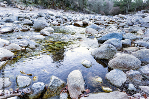 Sequía en el rio Iruelas. Avila. España. Europa. photo