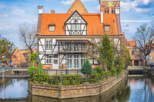 Gdansk, Poland - March 2017: Gdansk Chocolate Mill Czekoladowy Mlyn, Old Town Stare Miasto, Poland photo