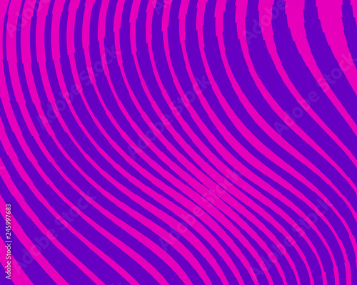 Abstract pattern. Texture with wavy, curves lines. Optical art background. Vector illustration  